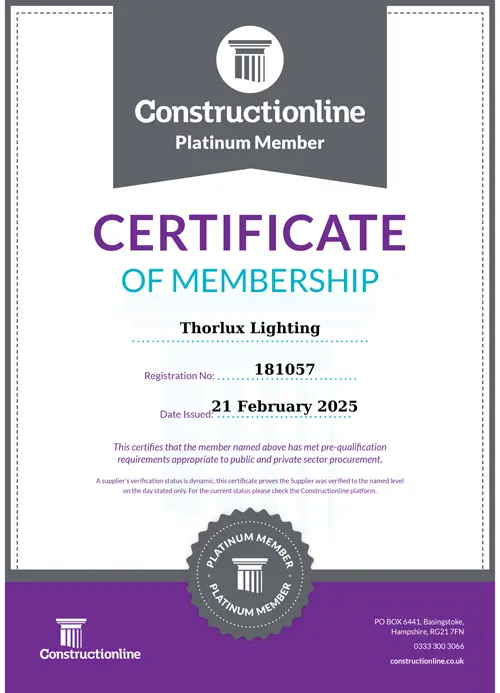 Constructionline certificate