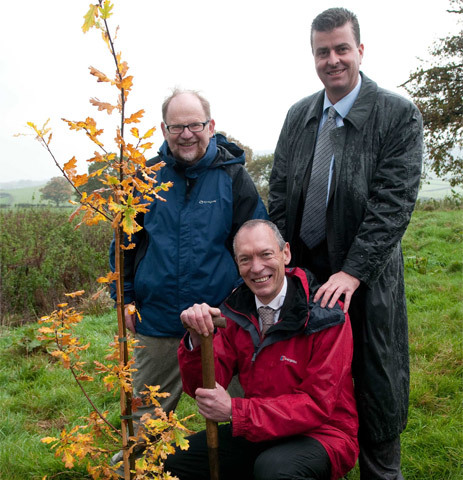 Minister Visits first Woodland in Wales to Crack the Carbon Code