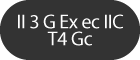 II 3 G Ex ec IIC T4 Gc